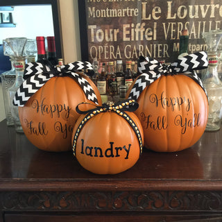 Faux Pumpkins (Various Sizes)-Decor-[product_category]-Whatsoever Things