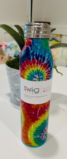 Stainless Steel Tie Dye Insulated Bottle by Swig