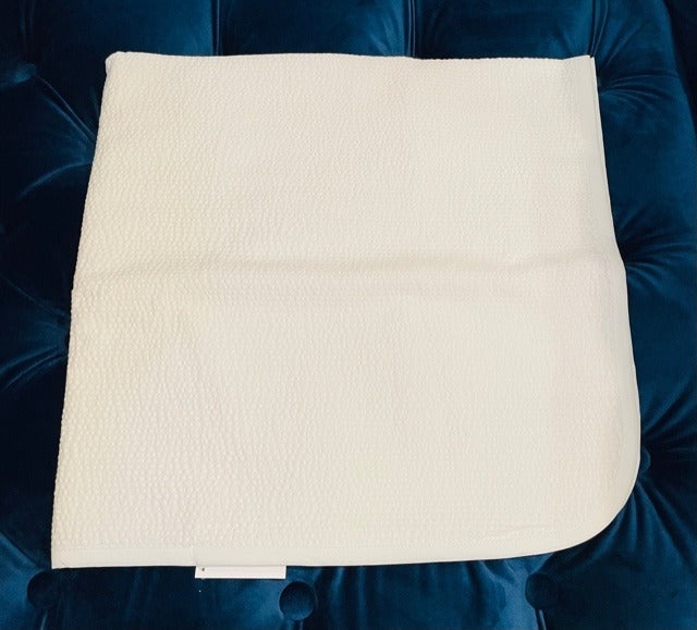 Seersucker Baby Blanket with Embroidered Monogram